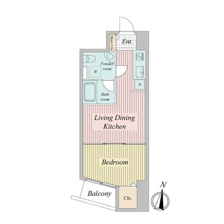 豊津駅 徒歩5分 8階の物件間取画像